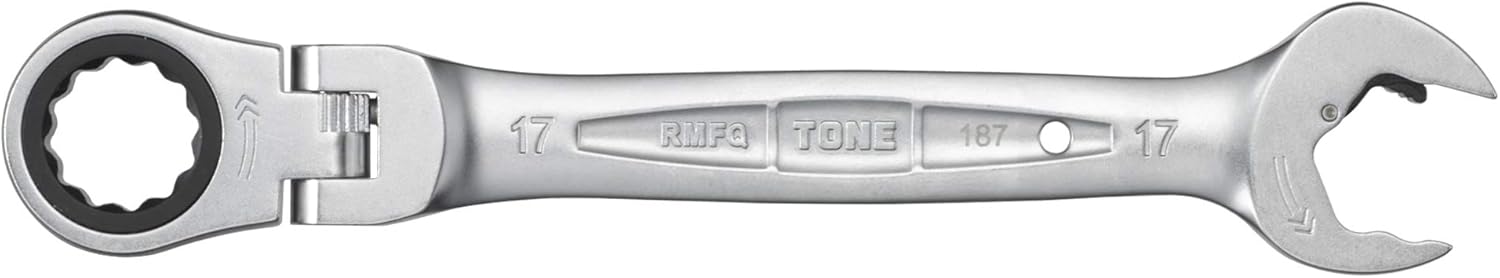 TONE Ratchet Ring Wrench Ratcheting Spanner Head Flex Head Set RMFQ-17 17mm