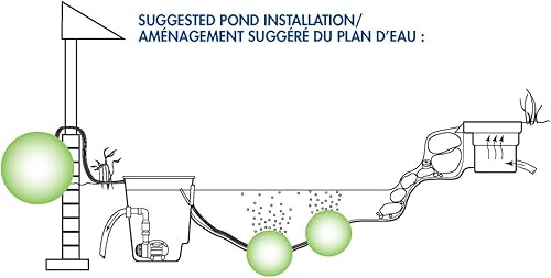 Miniatura 8 de Aquascape 39000 Calentador de estanque y descongelador para jardín de agua de estanque, 300 W, color plateado