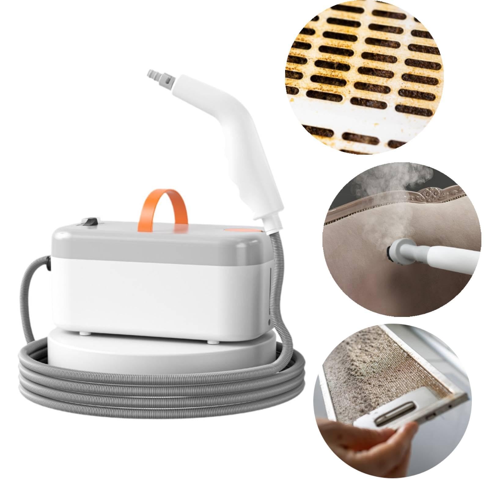 Limpiador de con Mango Ergonómico Depósito de 850ml Cabezales de Cepillo y Flexible Adecuado para Limpiar Electrodomésticos Azulejos