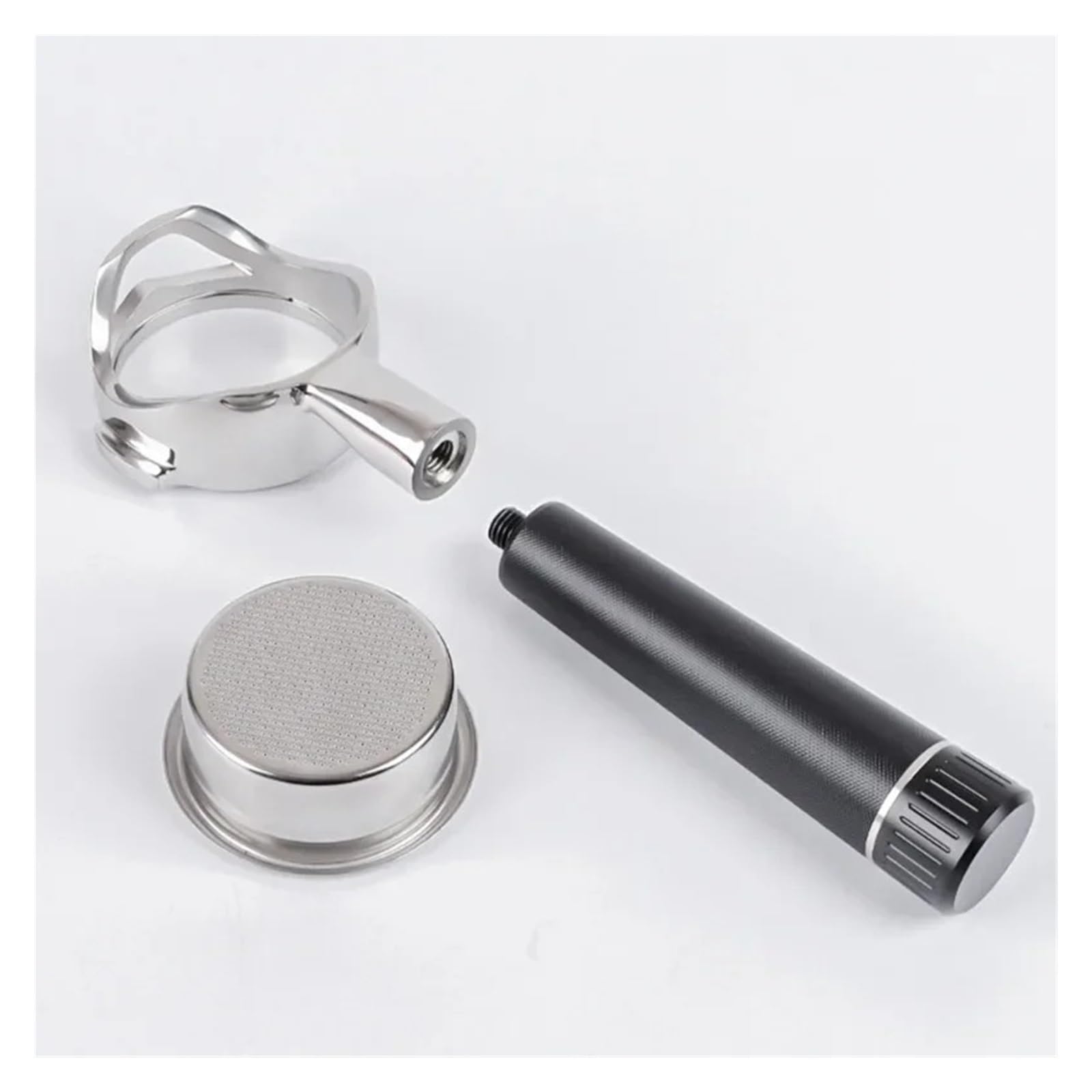 Portafiltro Hueco Sin Fondo E61 De 58 Mm, Filtro De Reajuste Universal For Máquina De Espresso De Acero Inoxidable, Compatible Con EXPOBAR, Compatible Con Gemilai(58mm-E61-C3)
