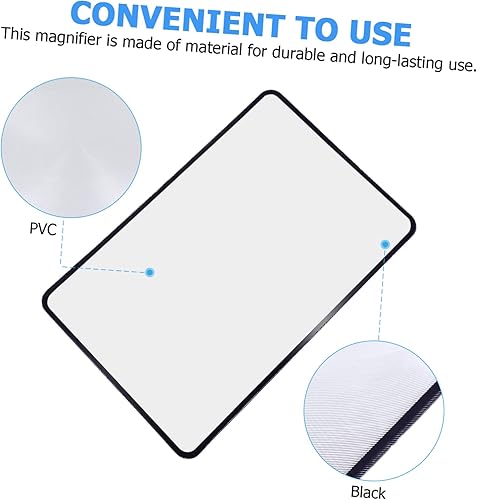 Miniatura 6 de Lupa de hoja de 4 uds. Pantalla de amplificador de teléfono móvil Lupa Premium Hoja de aumento Pantalla de lente de mano Lupa de mano Tarjetas de