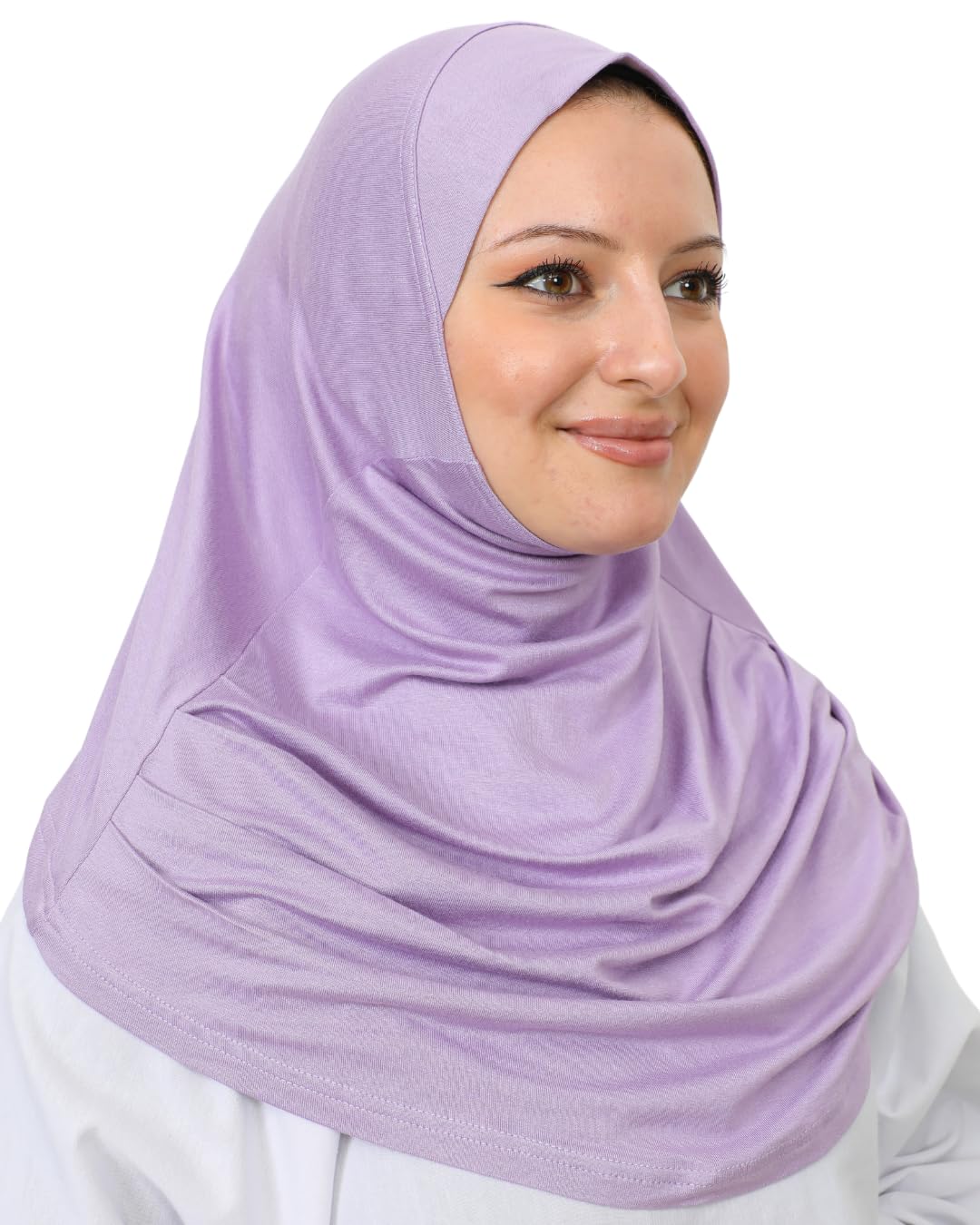 PrienPlain Ready To Wear Hijab for Women, Muslim Instant Turbans, Soft Jersey Scarf, Islamic Clothes, Long Hijabs, Abaya