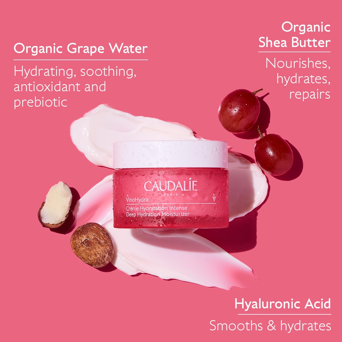 Caudalie VinoHydra Deep Hydration Duo with VinoHydra Hyaluronic Acid Serum and Moisturizer with Shea Butter