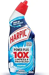 Harpic Desinfetante Sanitário Líquido Power Plus Desodorizador 200Ml Preto