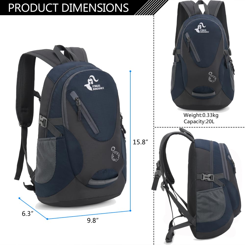 Bseash Zaino da escursionismo all'aperto di piccole dimensioni 20L, zaino da viaggio leggero e resistente all'acqua per bambini, ragazze, ragazzi, ciclismo, equitazione