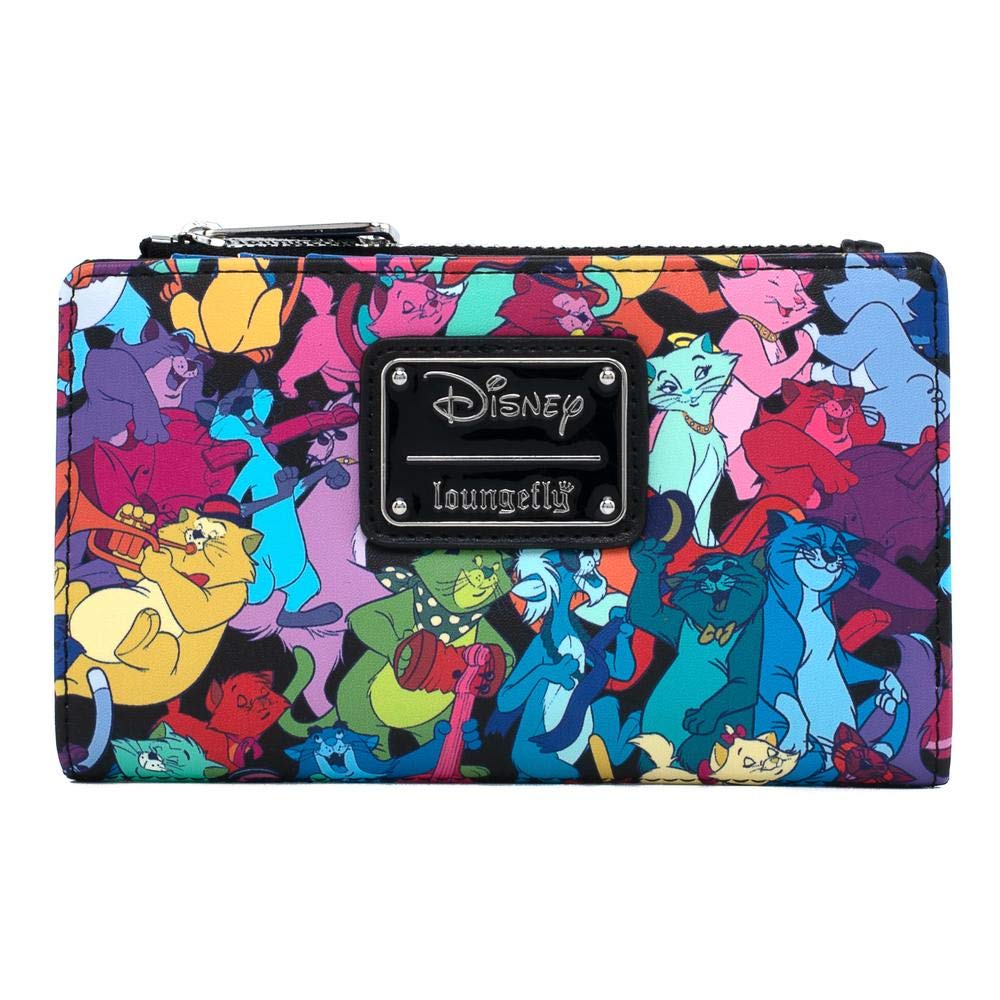 LoungeflyDisney Aristocats Jazzy Cats Faux Leather Flap Wallet