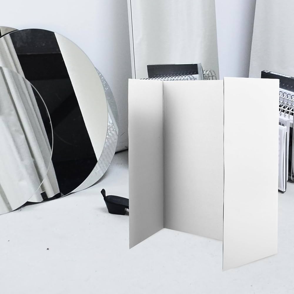 Amazon.co.jp: VILLFUL 1セットトライフォールドホワイト