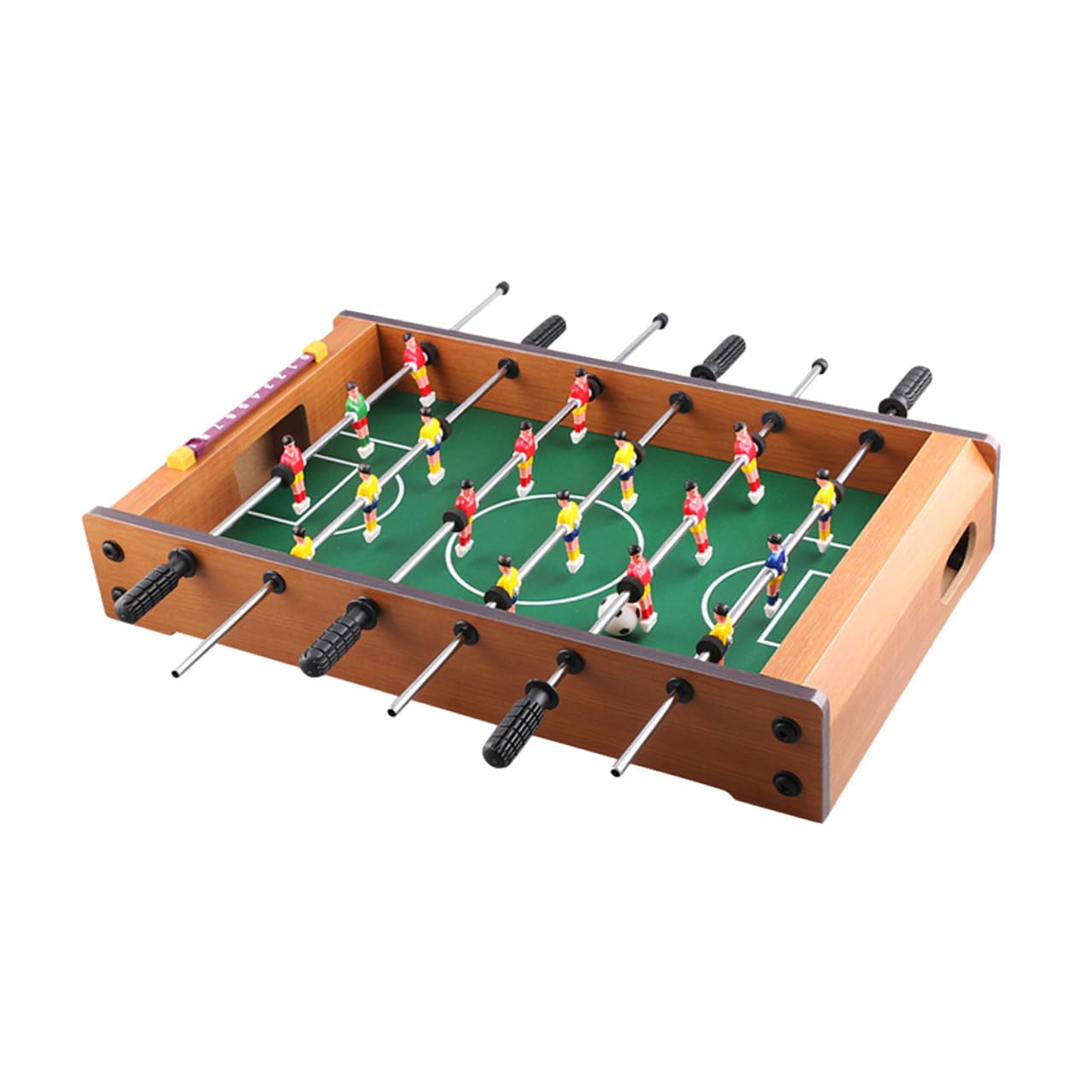 Mini Tavolo da Calcio a 6 Tiri in Mdf, Gioco da Scrivania | Segnapunti Incluso, per Serate in Famiglia e Uso su Desktop, Adatto a Ragazzo Ragazza e Adulti