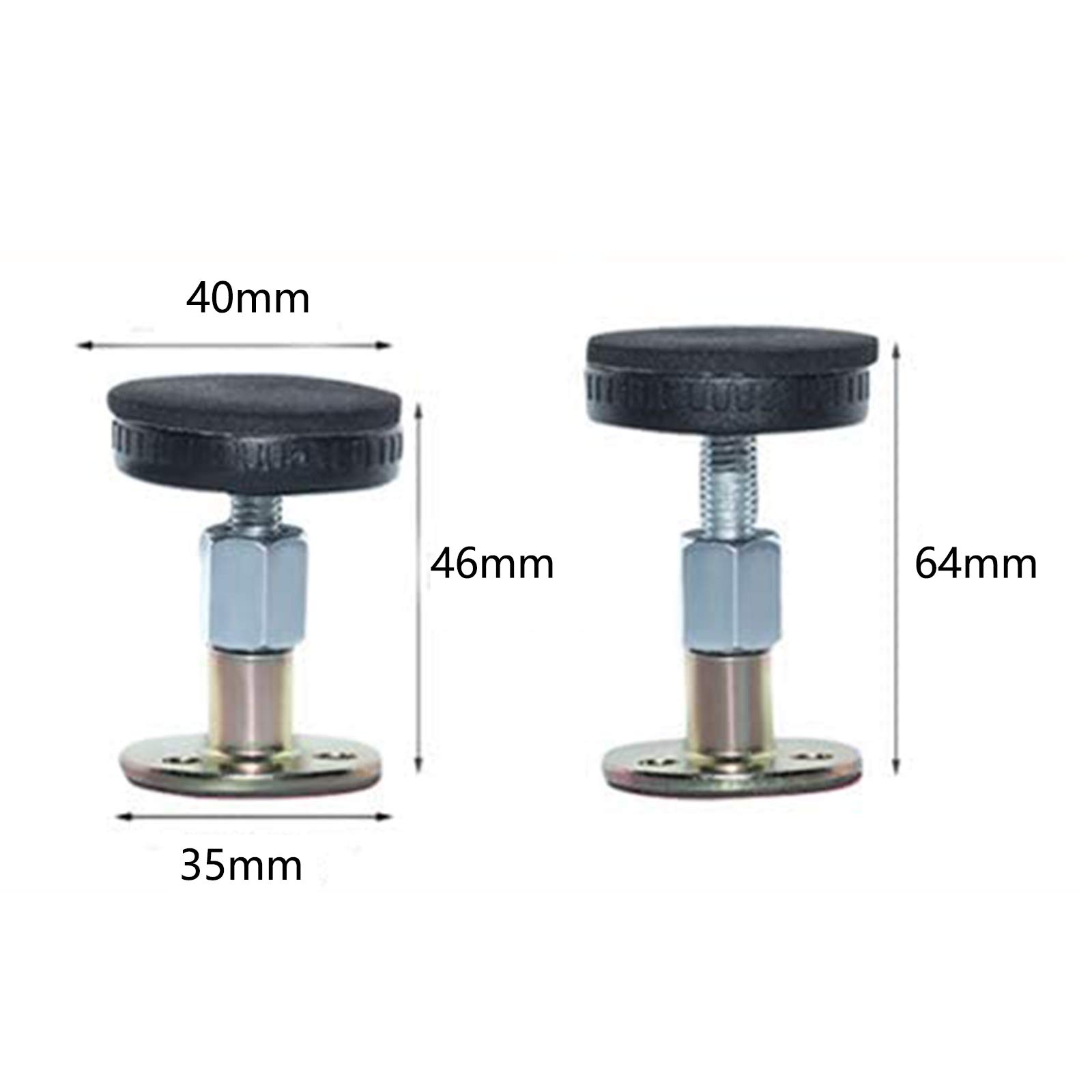 4 Supporti Anti-Scrollio Per Testiera Letto - Regolabili 33-110 Mm, Con Nastro Adesivo - Foto 9