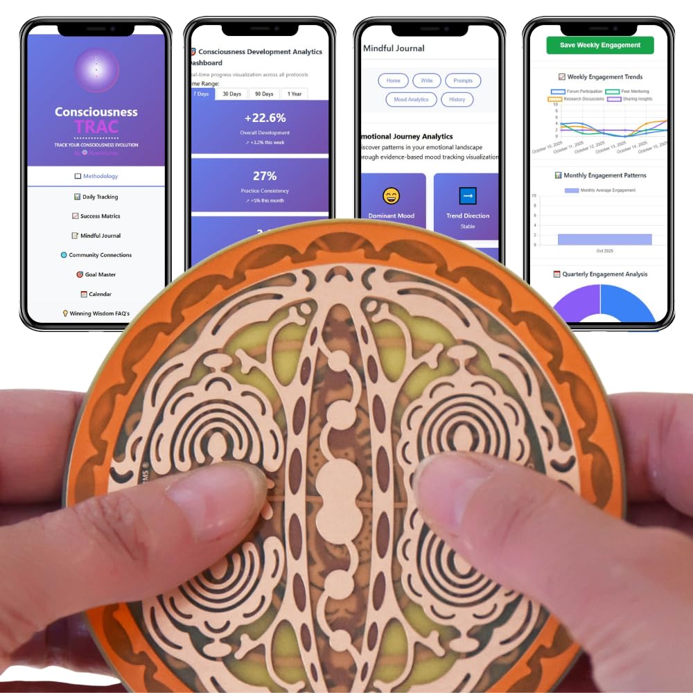 Soul Balance Disk - Sacred Geometry Soul Healing Tool for Releasing Soul Baggage, Meditation Enhancement & Divine Essence Connection | Chakra Clearing | Energy Block Transmutation | 12-Layer Copper Spiritual Balancer | 4" Dia