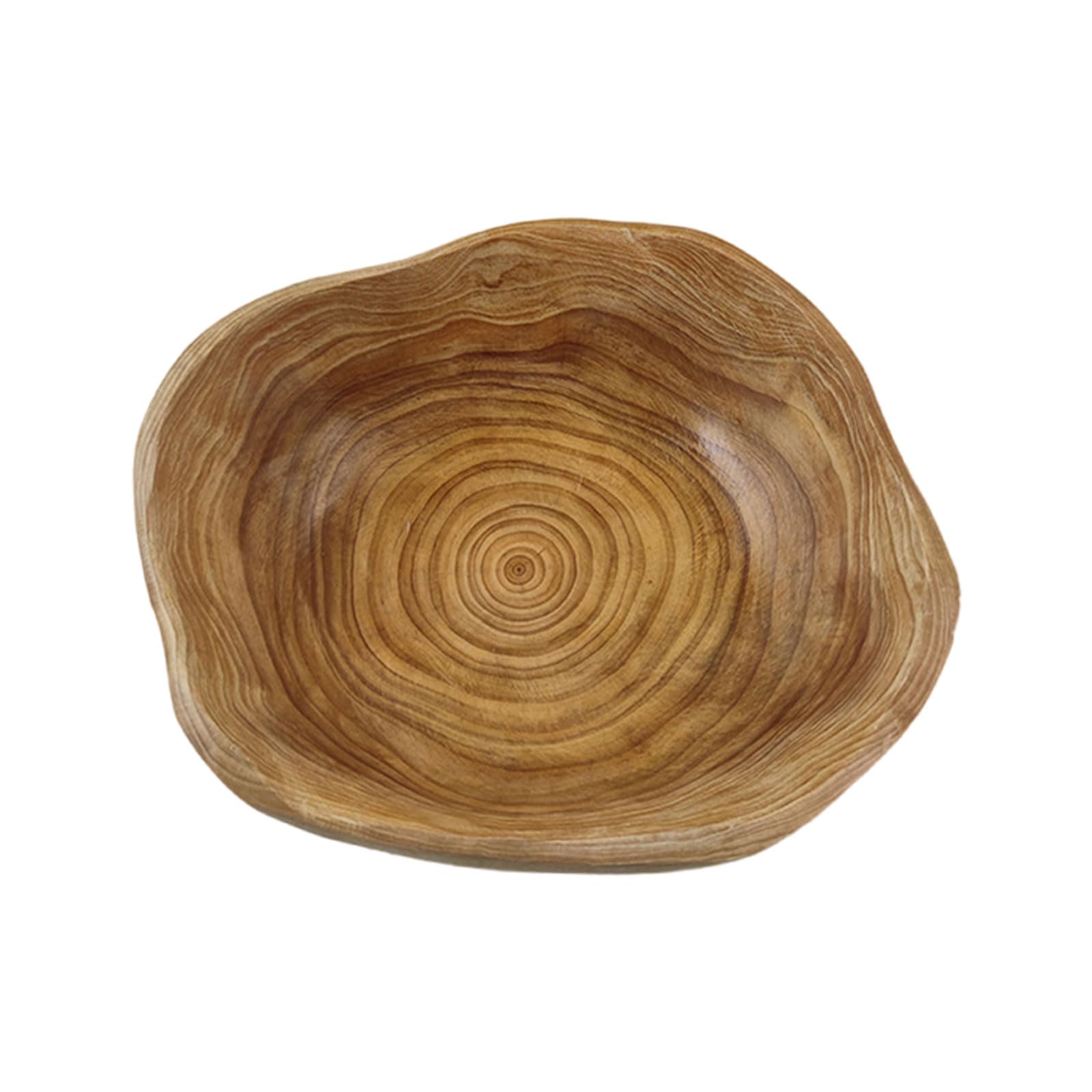 MerwDeeyt Wooden Fruit Bowl, Creative Root Carving Bowl, Decorative Natural Wooden Tray, Durable and Stylish Serving Bowl, Handmade Decorative Trays for Jewellery Displaying (20-24cm)