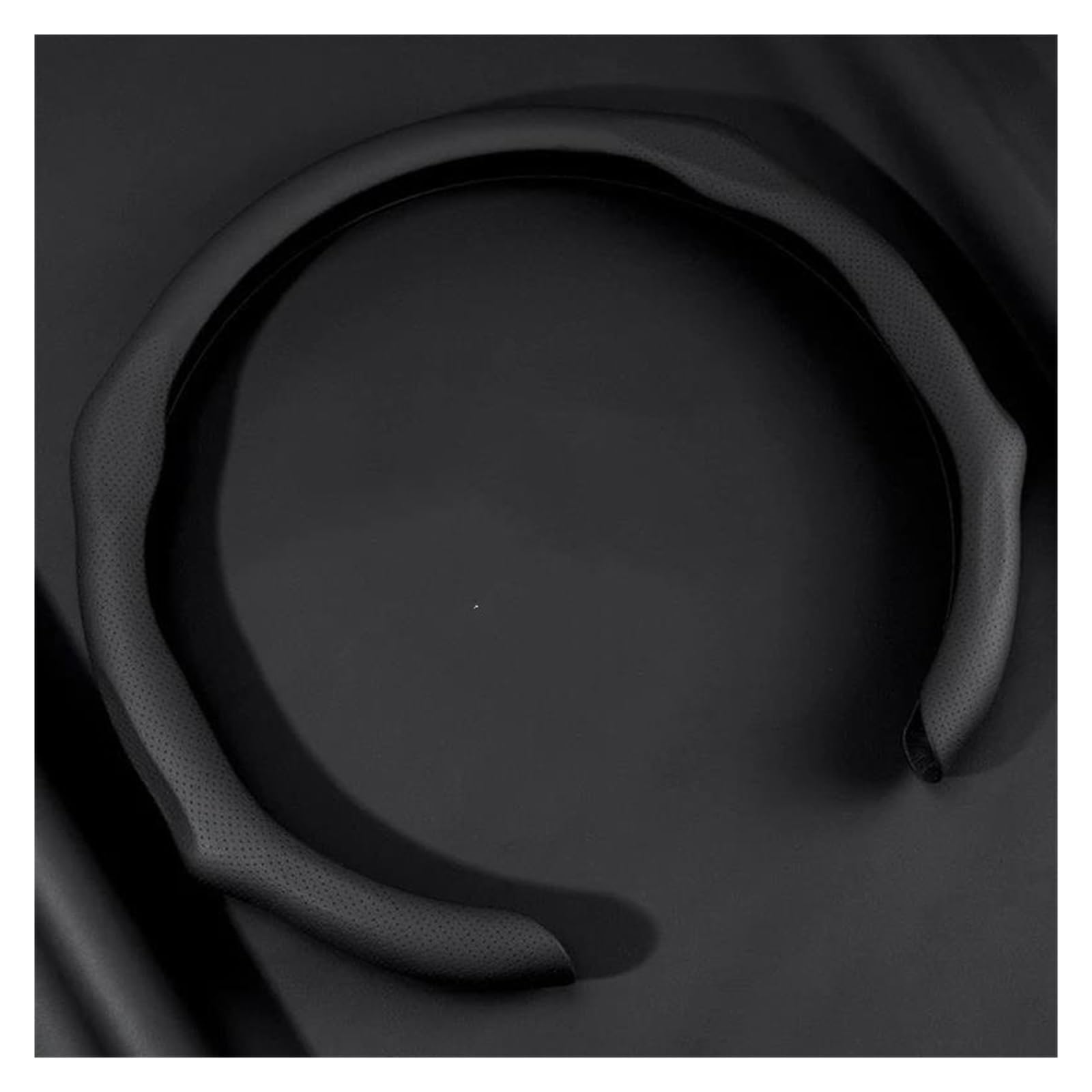 Volantes Cubiertas Cuero para Volante Coche, Cubierta Refuerzo para Jeep, para Compass, para Wrangler, para Grand, para Renegade Funda Volante(Black-B)