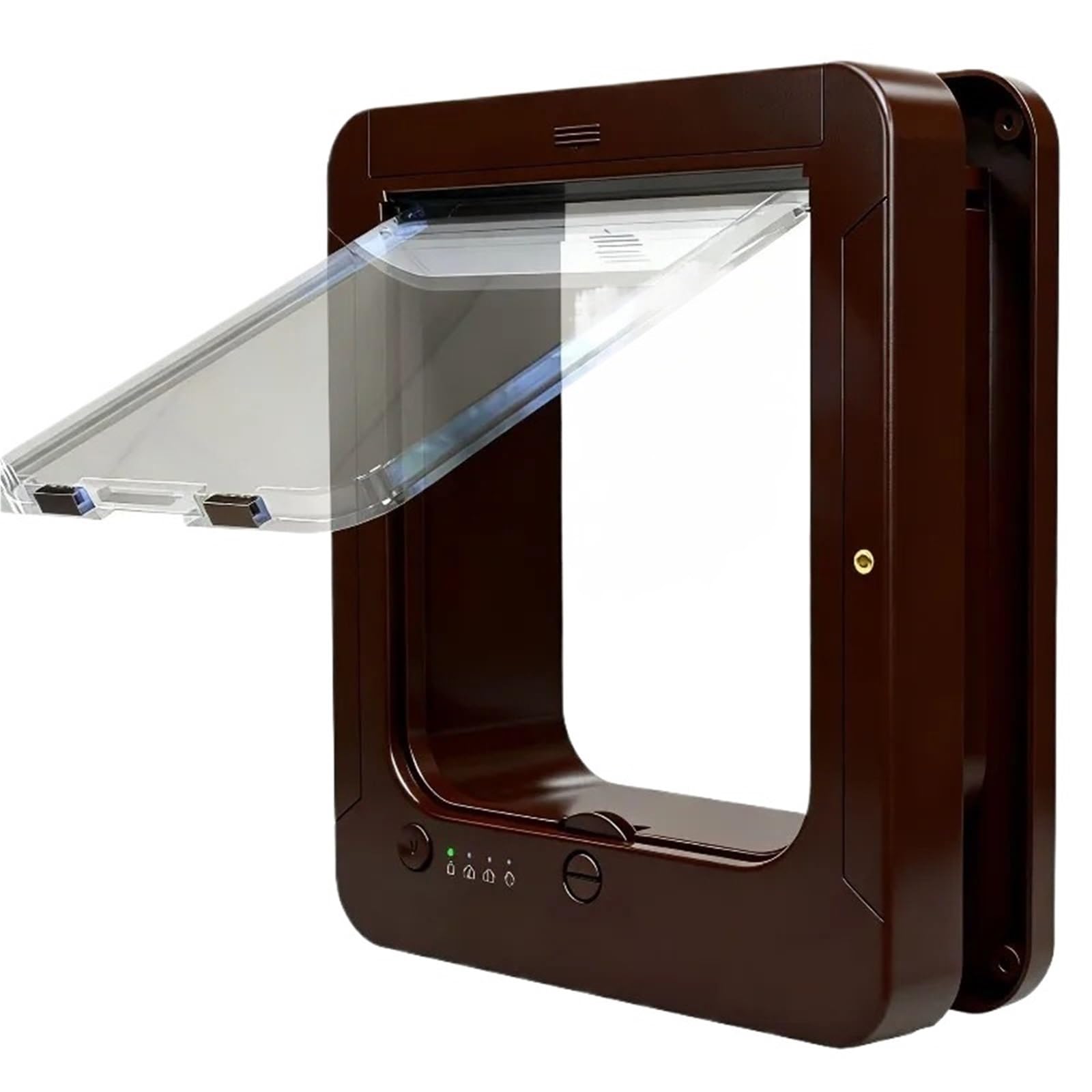 Cat Flap Sensing Smart Cats Door Control Direction Entry Exit Intelligent Recognition Hole Electronic Automatic(Red)