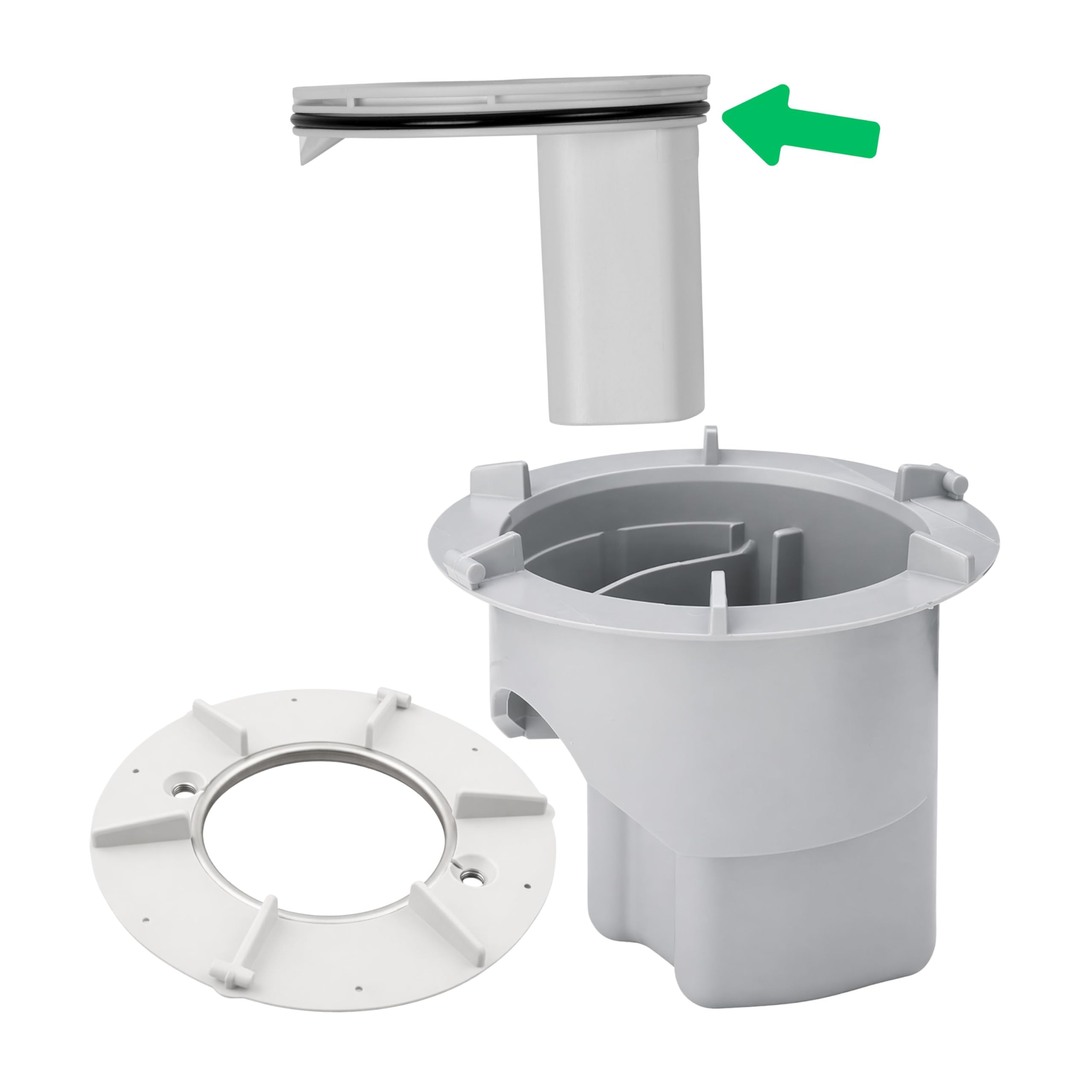 Junta de tubo de inmersión de repuesto, 2 pzs, compatible con tubo de inmersión Viega Tempoplex modelo 6956.1-821 artículo 318 260 para series de 1997 a 2001, DE 80 mm DI 75 mm grosor 2,5 mm