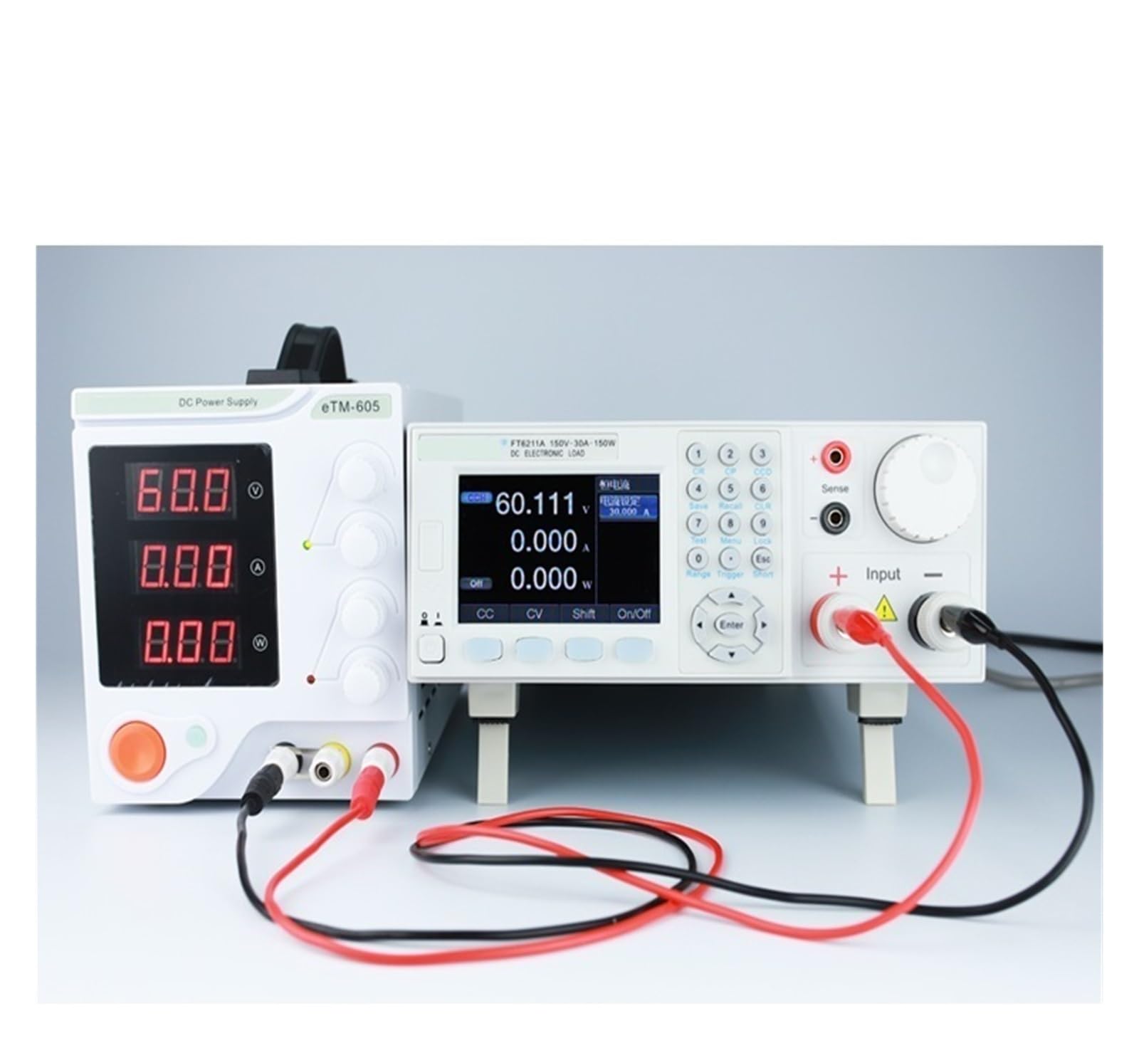 Probador de Batería, FT6211A Probador de carga electrónica de CC programable Probador de envejecimiento de potencia de capacidad de batería de 150 W