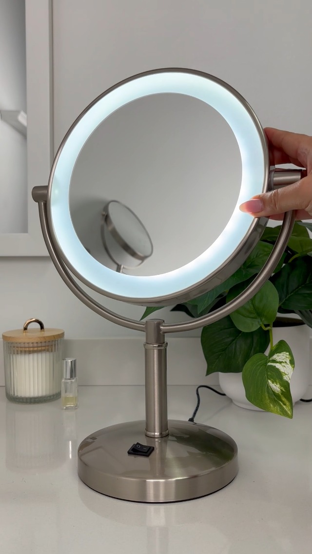 Espejo de Maquillaje Zadro Laguna 11" con Luz y Aumento miniatura 7