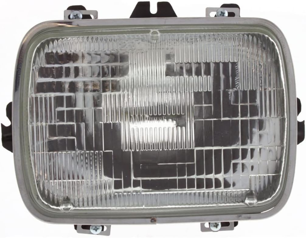 ACK For GMC C/K Full Size 1978-2002 for Chevrolet Express Van 1996-2017 Headlight Sealed Beam Left Driver Or Right Side Includes Bulb/Metal Bucket And Chrome Trim Ring 25949657 GM2500112
