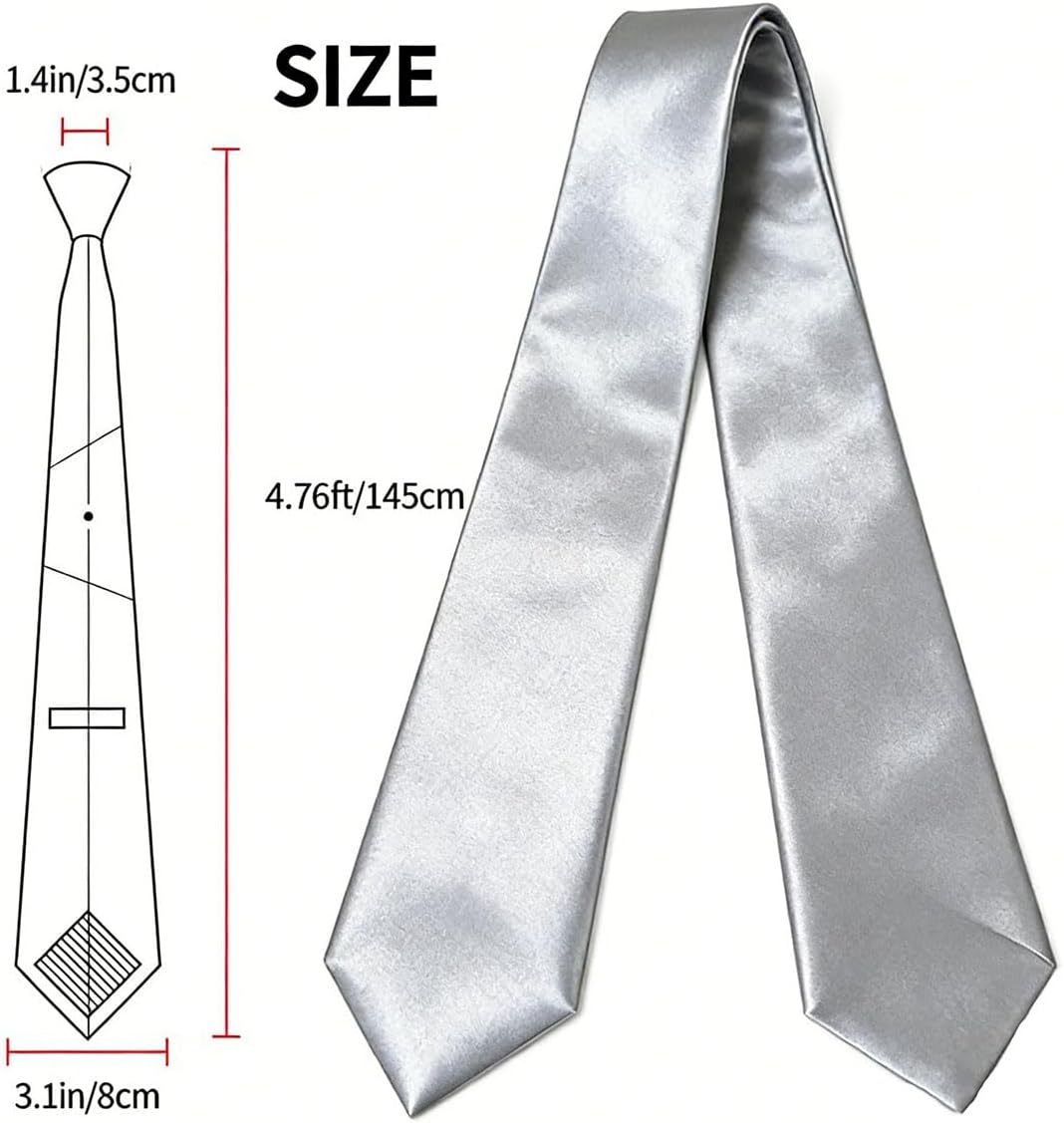 Solid Color Neck Tie Formal Mens Ties for Business Wedding