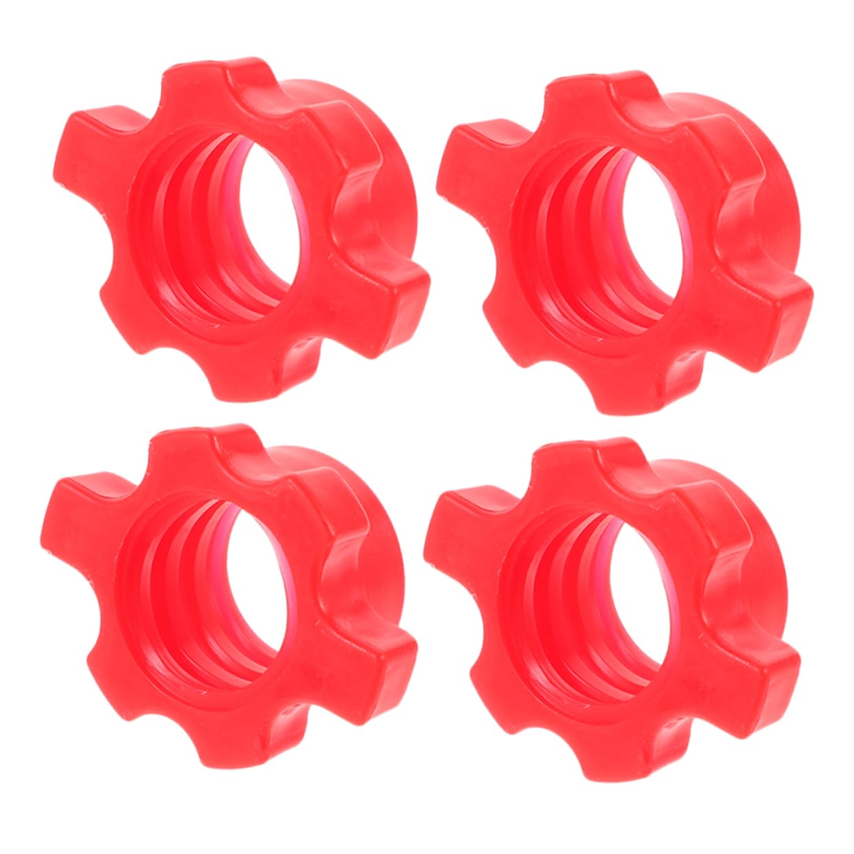 OSOLADY 4pcs Barbell Nut Clips Dumbbell Collars for Home Fitness Equipment Secure Weight Locking System Multipurpose Use for Weightlifting for Home Gym Setup