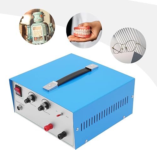 Miniatura 3 de Máquina de soldadura por puntos de joyería, 600W 80A Soldador eléctrico por puntos Herramienta de reparación de joyas ajustable para acero platino