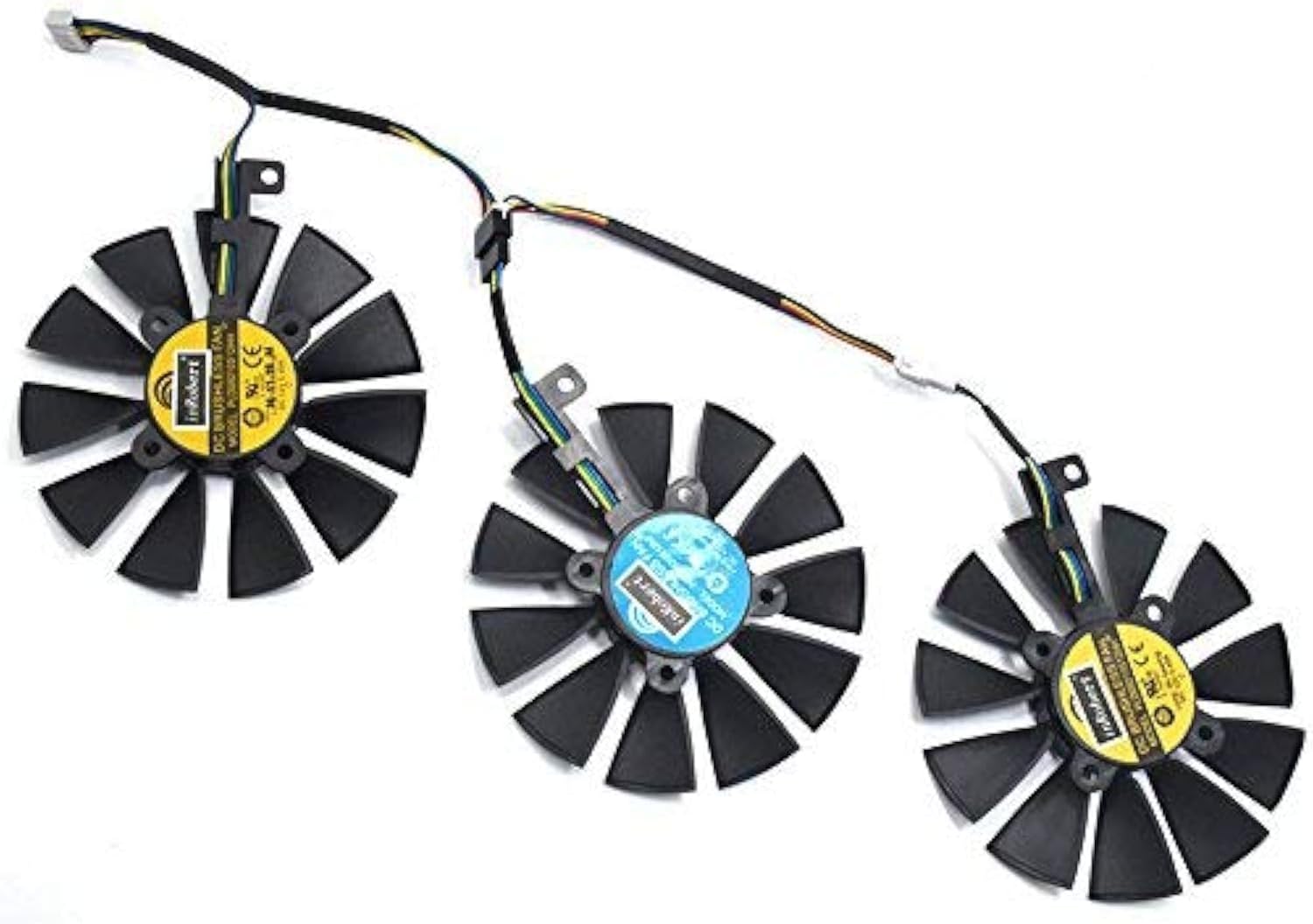 PLD09210S12HH Video Card Cooling Fan for ASUS Strix R9 390X 390 RX480 RX580 GTX 980Ti 1060 1070 1080 Graphic Card (Fan-3pcs)