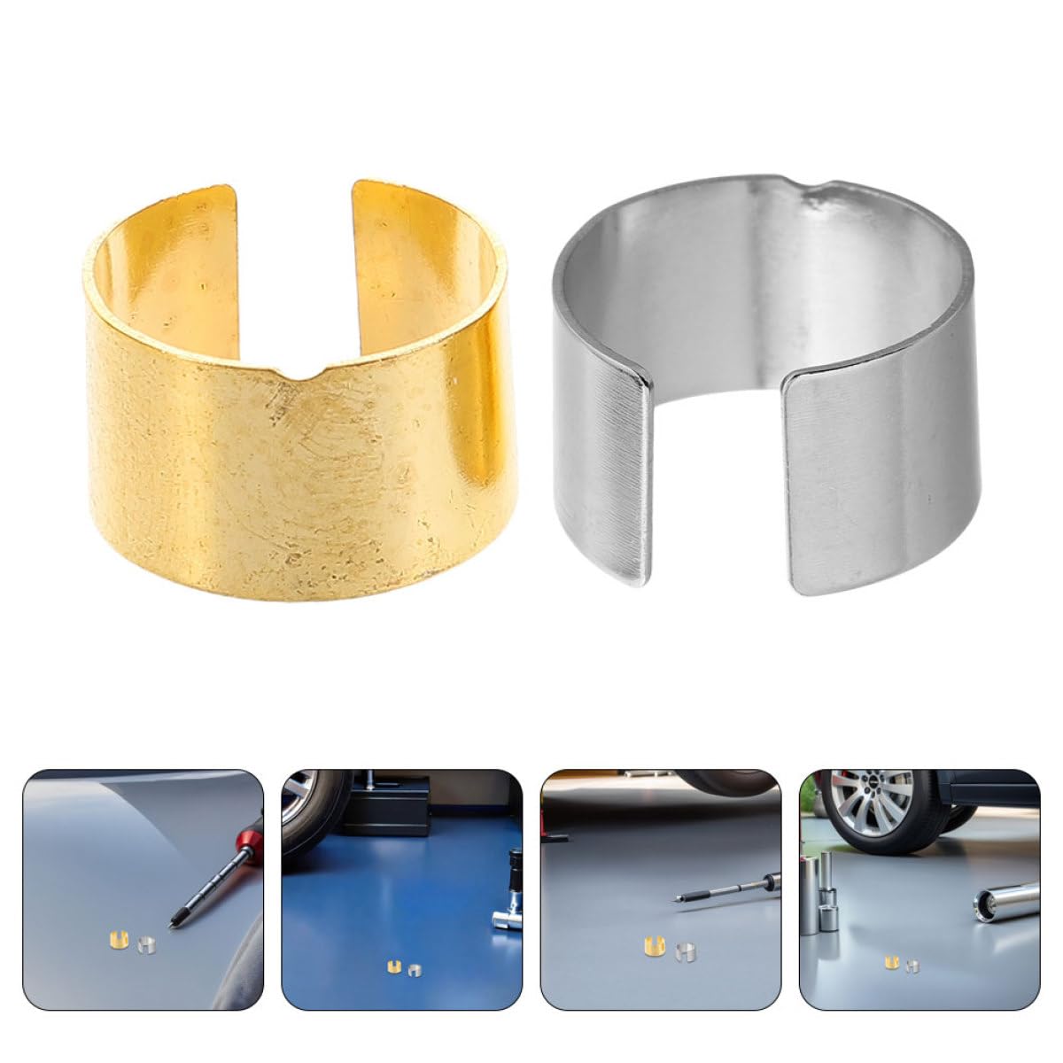 Adaptateurs de Bornes de Batterie Voiture en Alliage 12pcs Cales pour Installation Rapide et Rangement Portable, Accessoires pour Composants Audio Automobile