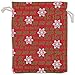 12pk - 8x10 Jute Burlap Linen Canvas Gift Bags with Drawstring - Christmas Presents, Party Favors - (Red, Large) by TheDisplayGuys