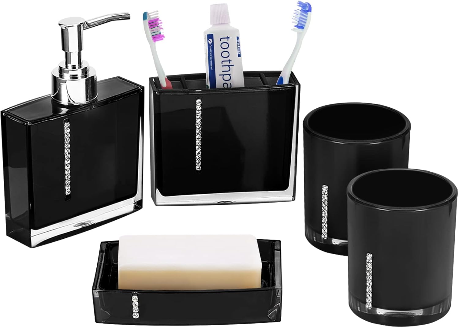 Bathroom Accessories Set, Bathroom Designer 5Piece Bath