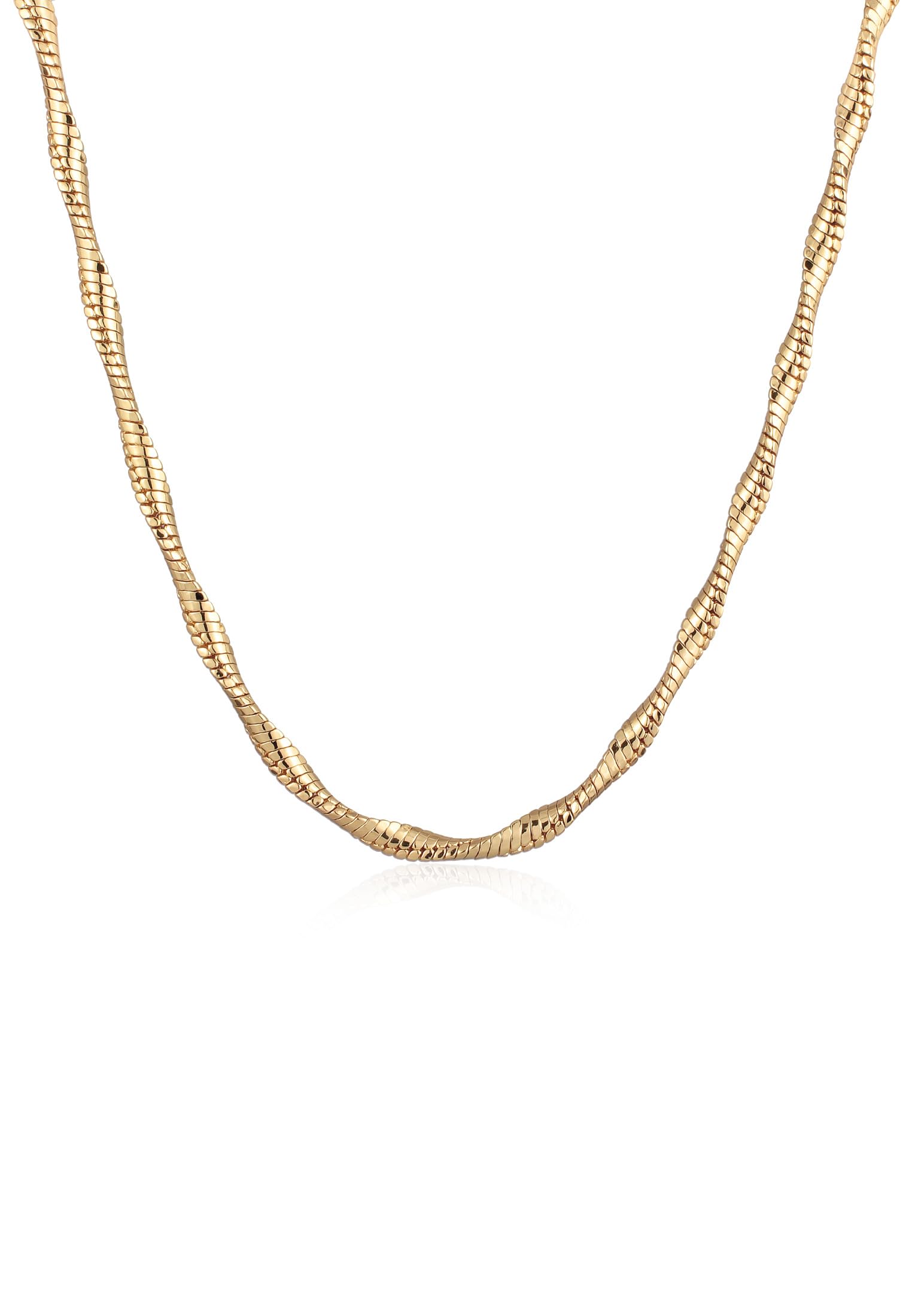 ElliWomen's Basic Twisted Cord Necklace Gold
