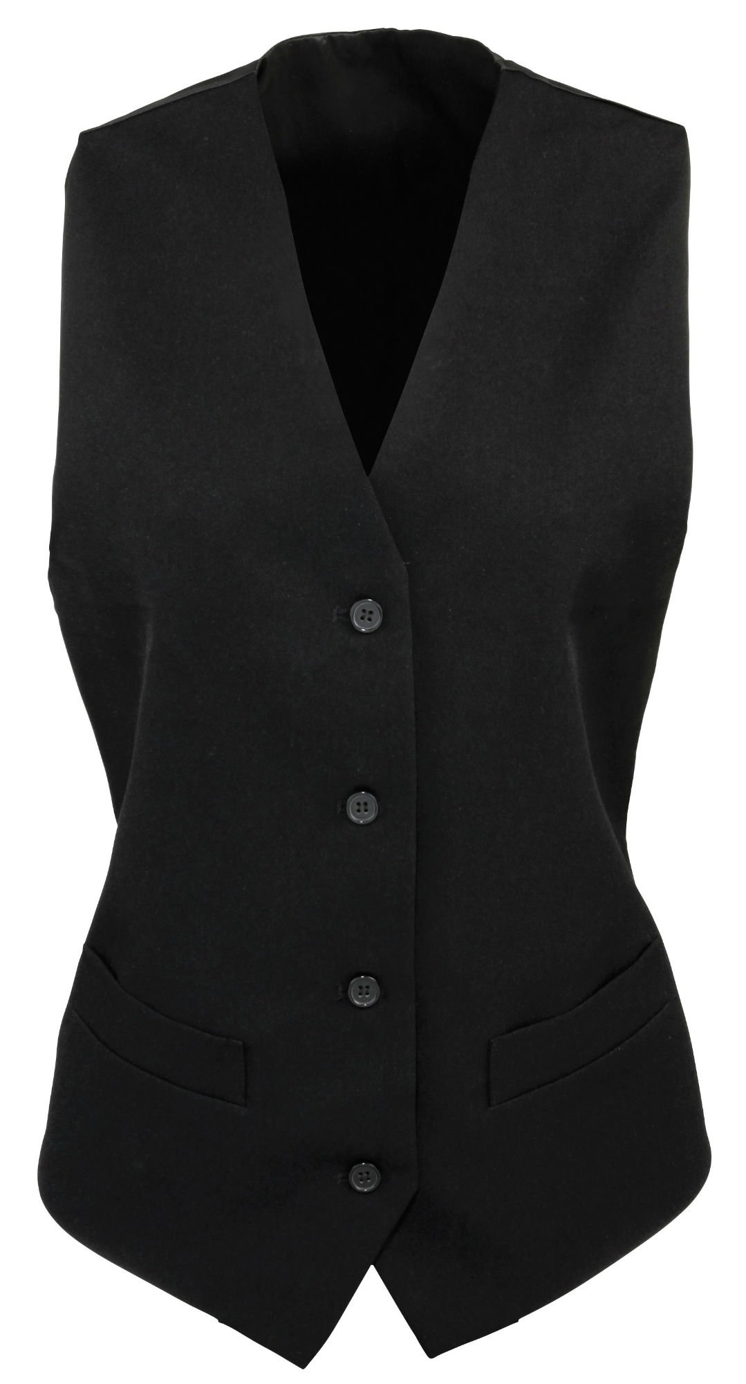 Premier Ladies Lined Waistcoat Black L