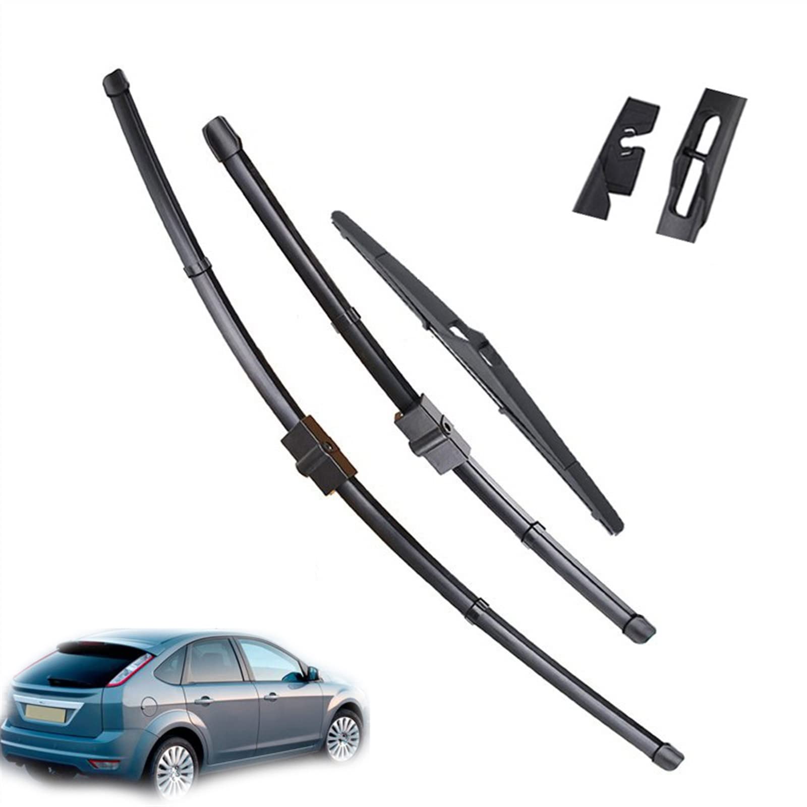 26 "17" 14" Tergicristallo Anteriore Posteriore Tergicristallo Spazzole Set per Ford per Focus 2 2005 2006 2007 2008 2009 2010 2011
