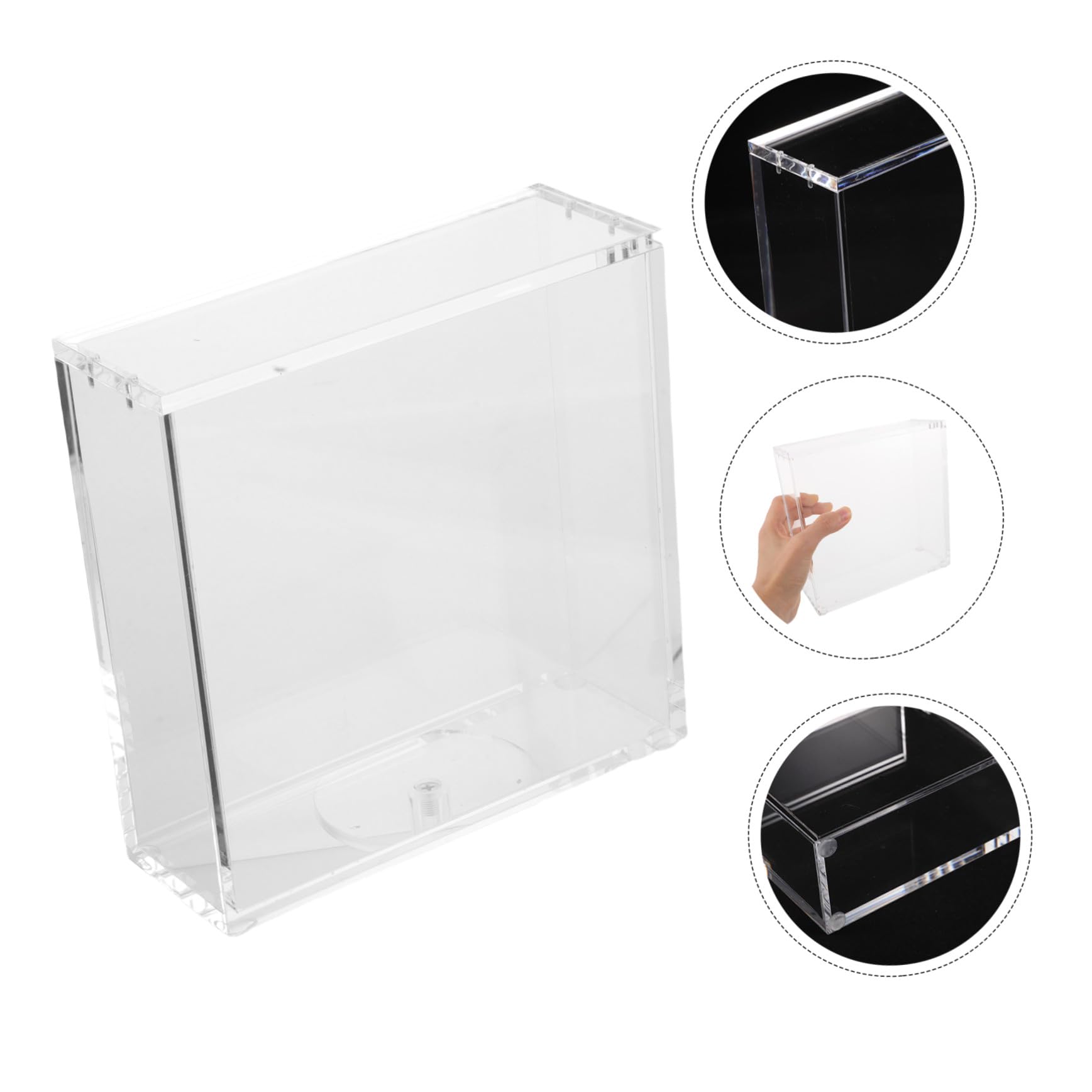 Kisangel Boîte De Rangement Transparent Pour Cartes à Jouer Boîte Magnétique Compatible Boosters Japonais Protège-cartes Et Organisateur Pour Collection De Jeux De Société