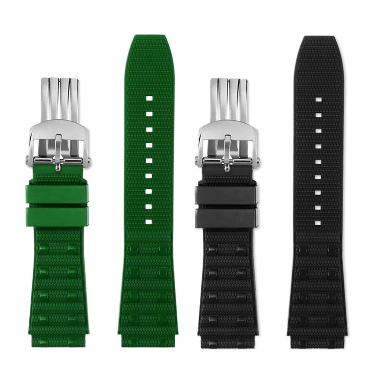 Genérico Correa de caucho FKM 22 mm y 24 compatible con Super Chronomat B01 44 Avenger, correa reloj fluorado resistente al agua for hombre