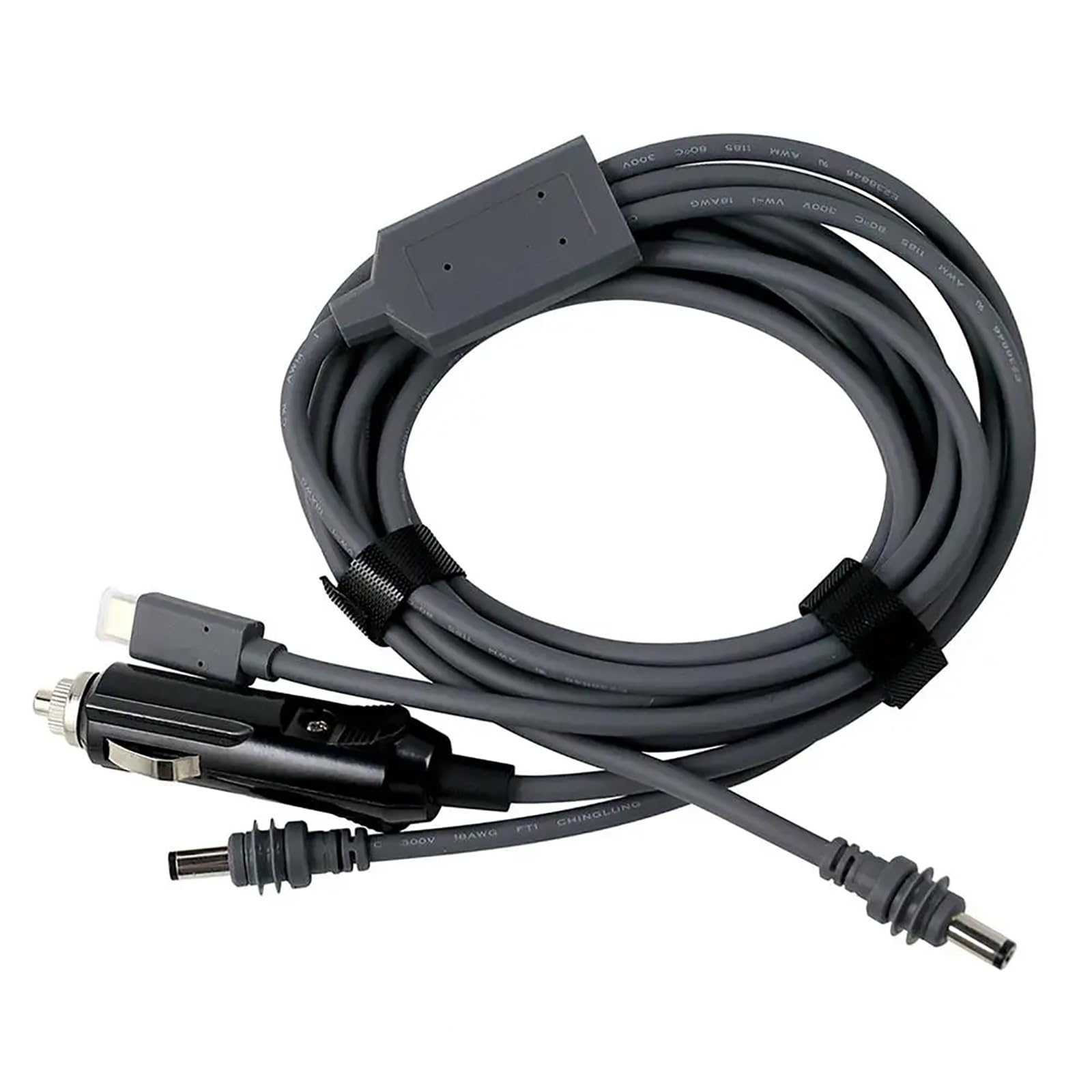 Cable de alimentación USB C a D flexible y portátil, cable USB de plástico eficiente para actividades al aire libre y uso de coche para espacio X