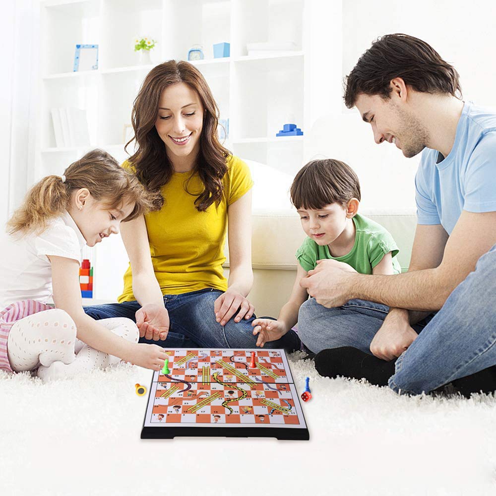 Manufacturers Magnetic Folding Snake Ladder Chess Set Flying Chess Animal Chess Board Game For Children And Adults - View #12