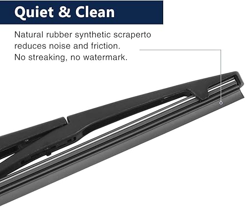 Miniatura 4 de X AUTOHAUX Juego de brazos de limpiaparabrisas trasero para Mazda 2 2007-2014 14 pulgadas 13.976 in