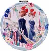 魔女の宅急便 コンパクトミラー　花 ジブリグッズ 魔女の宅急便 コンパクトミラー 花 MH-34