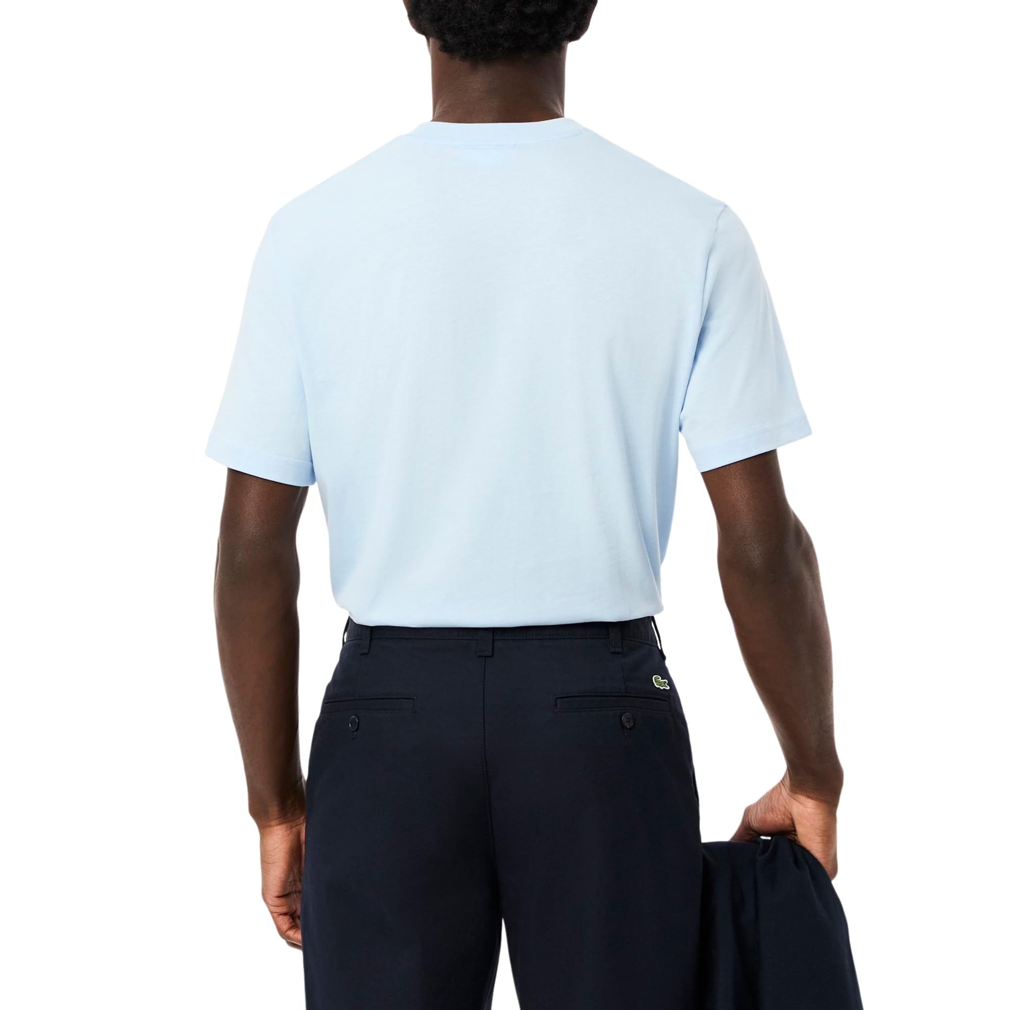 Lacoste Cotton T-Shirt with Breast Pocket Camiseta de algodón con Bolsillo en el Pecho Hombre (Pack de 1)