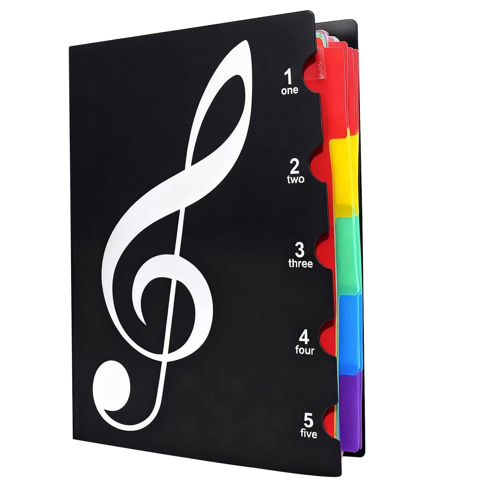 A4 Sheet Music Folder Color Inner Pages Music Holder Double-Sided Display 60 Pockets Spiral-Bound Choir Folders Musical Score Binder Allow Annotations Waterproof Sheet Music Score Painting Photo