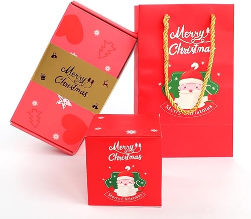 LinTsing Caja de regalo sorpresa crea el regalo más sorprendente, caja de regalo de explosión emergente de Feliz Navidad, caja de regalo de sobre