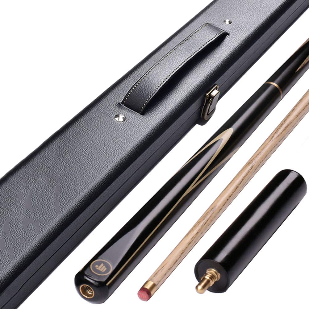 YRU 145CM Snooker Billiard Pool Cue, Handmade 3/4 Jointed Ash Shaft 3 Piece Tips 10mm/11.5mm With Extension Accessories Hard Case(Size:10mm,Color:#3)