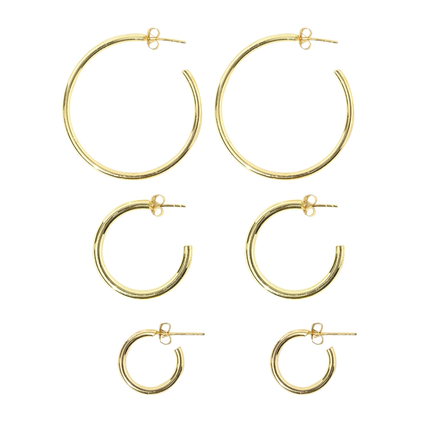 XPNSV Luxury Gold Hoops Pack set of 3,Jewellery Gift Set for Women & Girls | Anti Tarnish, Light Weight, Diwali Special Jewellery for Women, Girls and Her (B0C7KLYWX8) Amazon Price History, Amazon Price Tracker