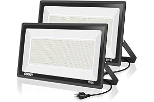 2 Pack 600W LED Flood Light Outdoor