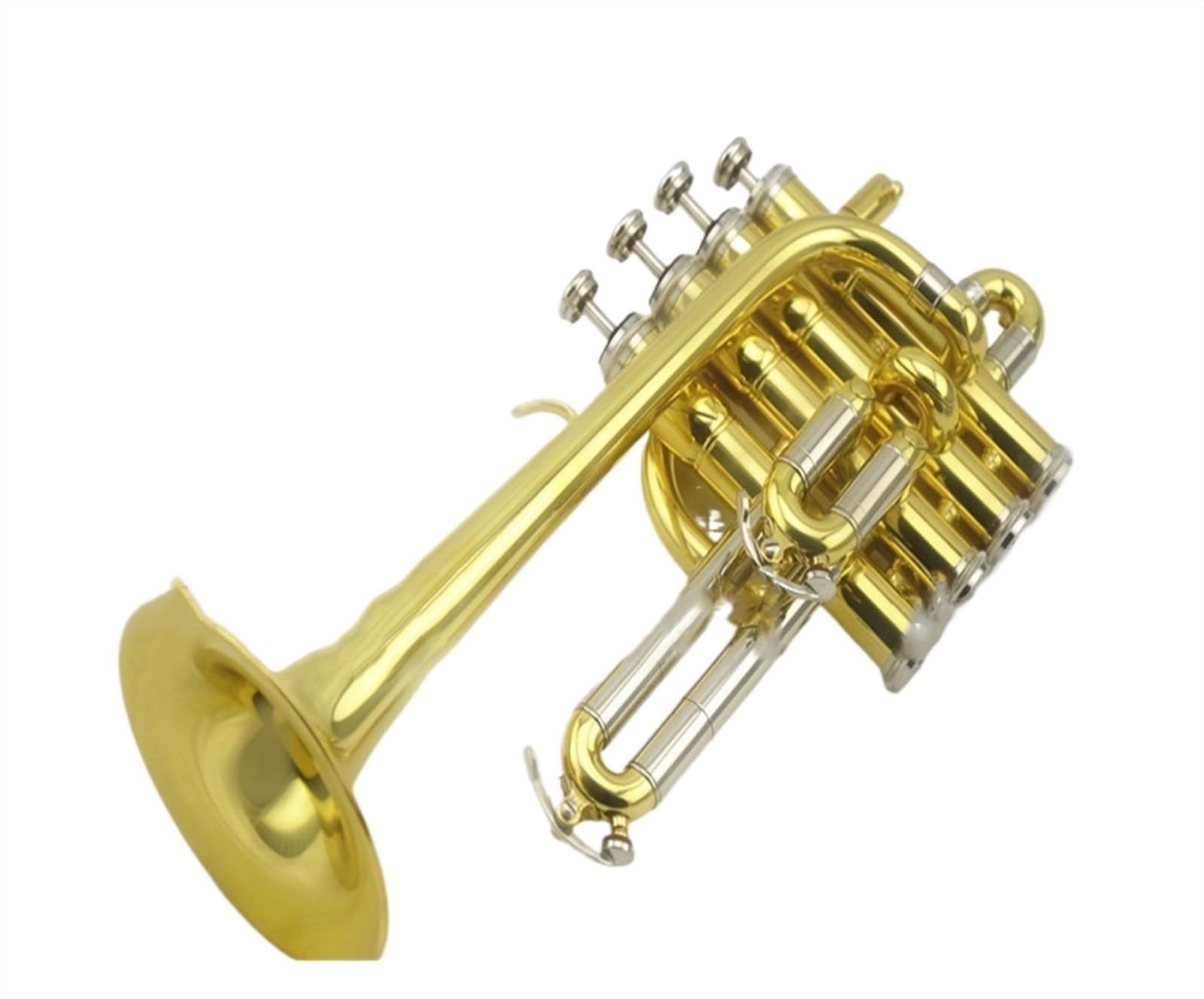Trąbki Trąbka kieszonkowa wiolinowa bB-A trąbka instrument dęty blaszany B-dur