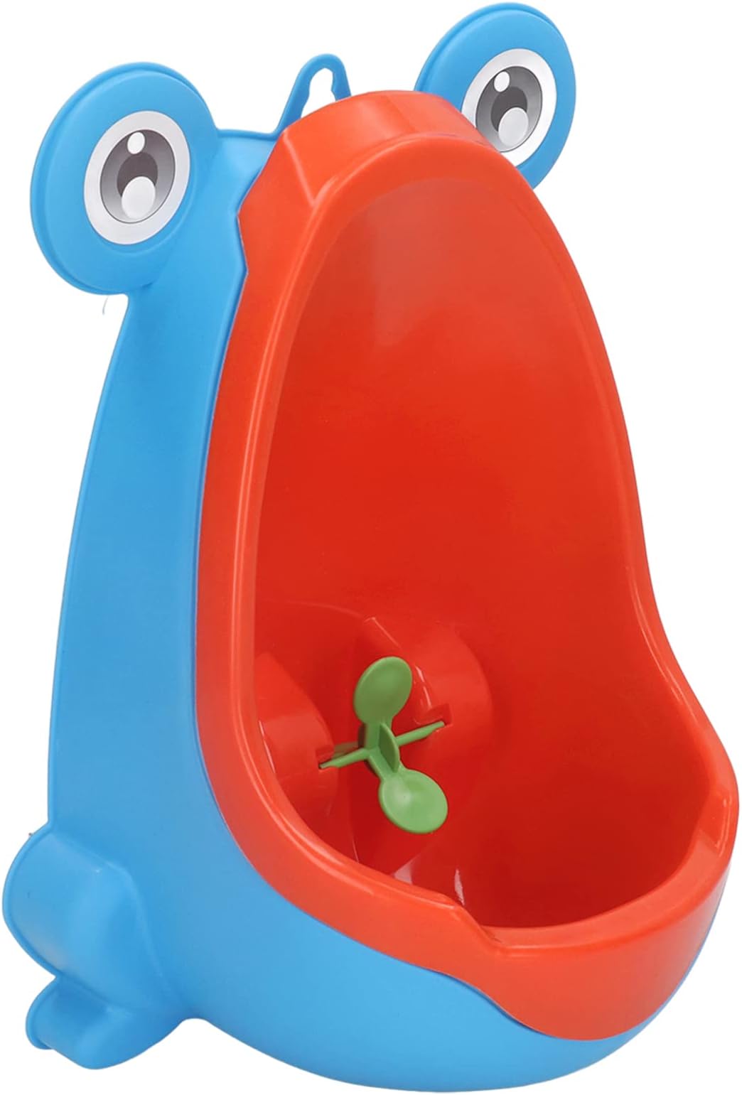 Children Urinal, Cute Frog Potty Training Urinal, Wall Mounted Potty Training Urinal Aiming Target Plastic Urinal Bathroom Funny Kids Pee Trainer for Kids Toddlers Children Boys (Blue)