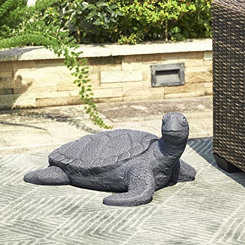 Glitzhome Turtle Outdoor Statue Large Tortoise Garden Sculpture Decoration, 22.75" L #TOP4