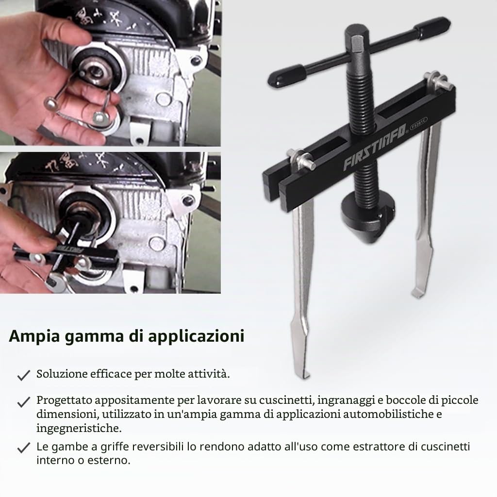 FIRSTINFO F3281C | Estrattore paraolio per Albero Motore e Albero a camme con 2 Coppie di Ganci
