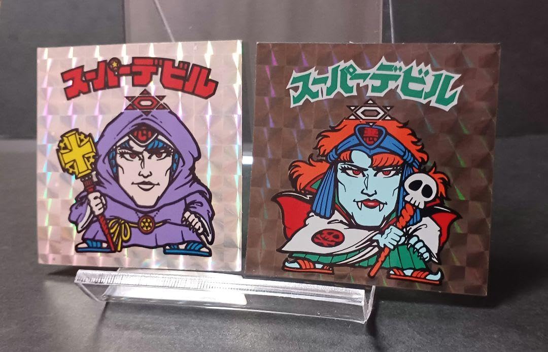 当時の物 ビックリマンシール スーパーデビル 2枚組