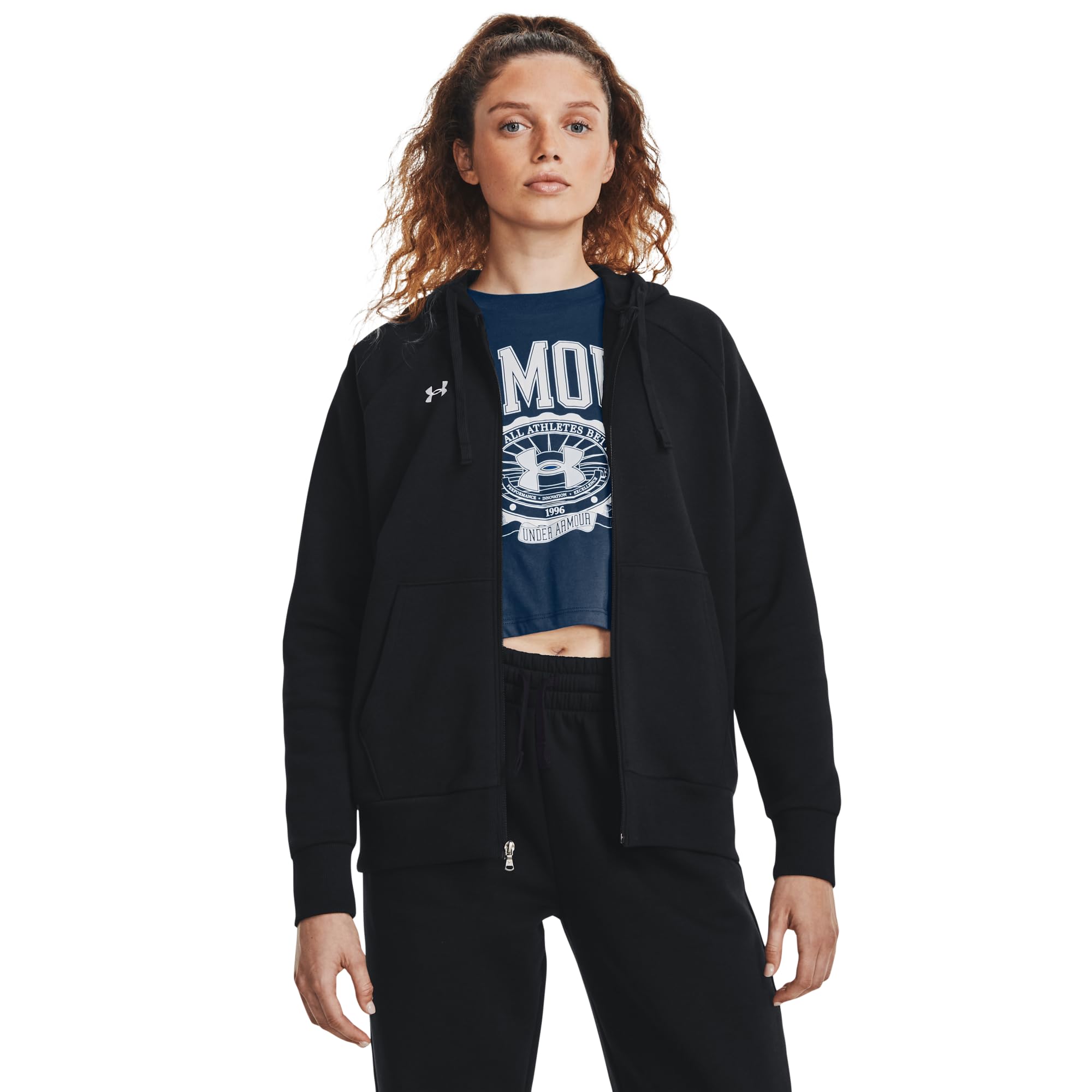Under Armour UA Rival Fleece Fz Hoodie Sweat-Shirt Femme
