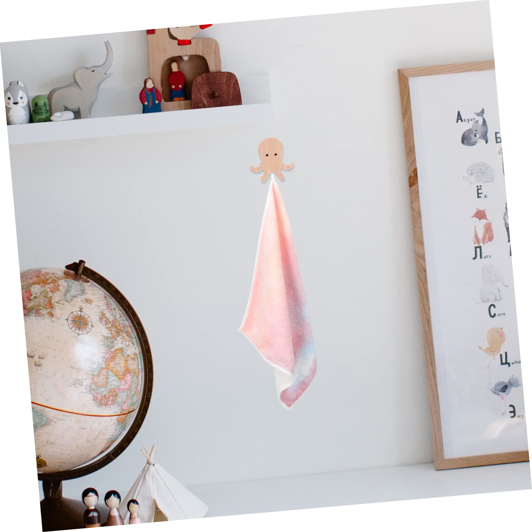 ISCBAFYX Juegos de Toallas Gancho de Animal Montaje en Pared Perchero para Sombreros Perchas para Sombreros Gancho de Pared Paraguas Estante de Clavijas de Madera Percha de Montaje en Pared Retro